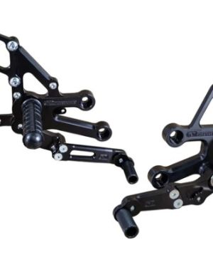 Woodcraft Complete Rearsets kit w/ pedals | Yamaha YZF-R7 (2022-2023)