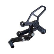 Woodcraft Complete Rearsets kit w/ pedals | Yamaha YZF-R7 (2022-2023)