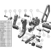 Woodcraft Rearset Kit – Complete GP Shift  – Ducati Panigale 899 / 959 / 1199 / 1299