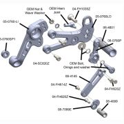 Woodcraft Rearset Kit – Complete STD / GP Shift W/Pedals – Aprilia RS660 (2021-23)