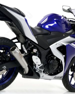 Arrow Pro Race Dark Nichrom Slip-On Muffler for 2015-2018 Yamaha YZF-R3