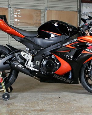 M4 Black GP Slip-On 2007-08 Suzuki GSX-R1000