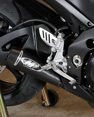 M4 Black GP Slip-On 2007-08 Suzuki GSX-R1000