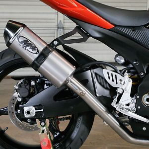 M4 RACE FULL SYSTEM WITH TITANIUM CANISTER 2007-08 Suzuki GSX-R1000