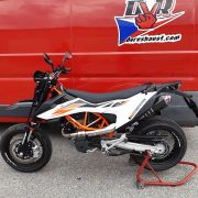 DVR Stainless / Carbon Fiber Full Exhaust System – 2019+ KTM 690 SMC-R / Husqvarna 701 Supermoto