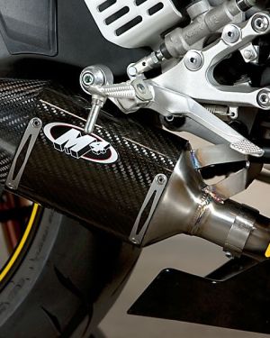 M4 2006-2022 YZF-R6 Street Slayer Mount Slip On w/ Muffler Box Eliminator Kit and Carbon Fiber Muffler