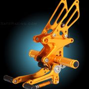 Sato Racing Rearsets  – Black 12-13 Aprilia Tuono V4 APRC