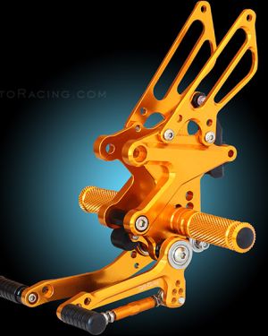 Sato Racing Rearsets  – Silver 12-13 Aprilia Tuono V4 APRC