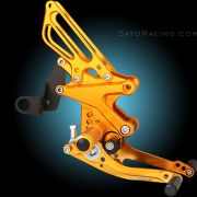 Sato Racing Rearsets  – Black 12-13 Aprilia Tuono V4 APRC