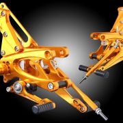 Sato Racing Rearsets Standard Shift – Gold 13-16 Aprilia RSV4 / Tuono V4