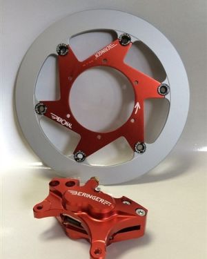 Beringer Supermoto Brake Kit: 4 Piston – Honda, Suzuki, Yamaha, KTM, Kawasaki, Husqvarna, Husaberg, Gas Gas