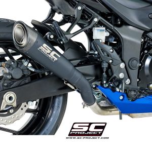 SC-Project Black Titanium S1 Slip On - Suzuki GSX-S750 2017-2018