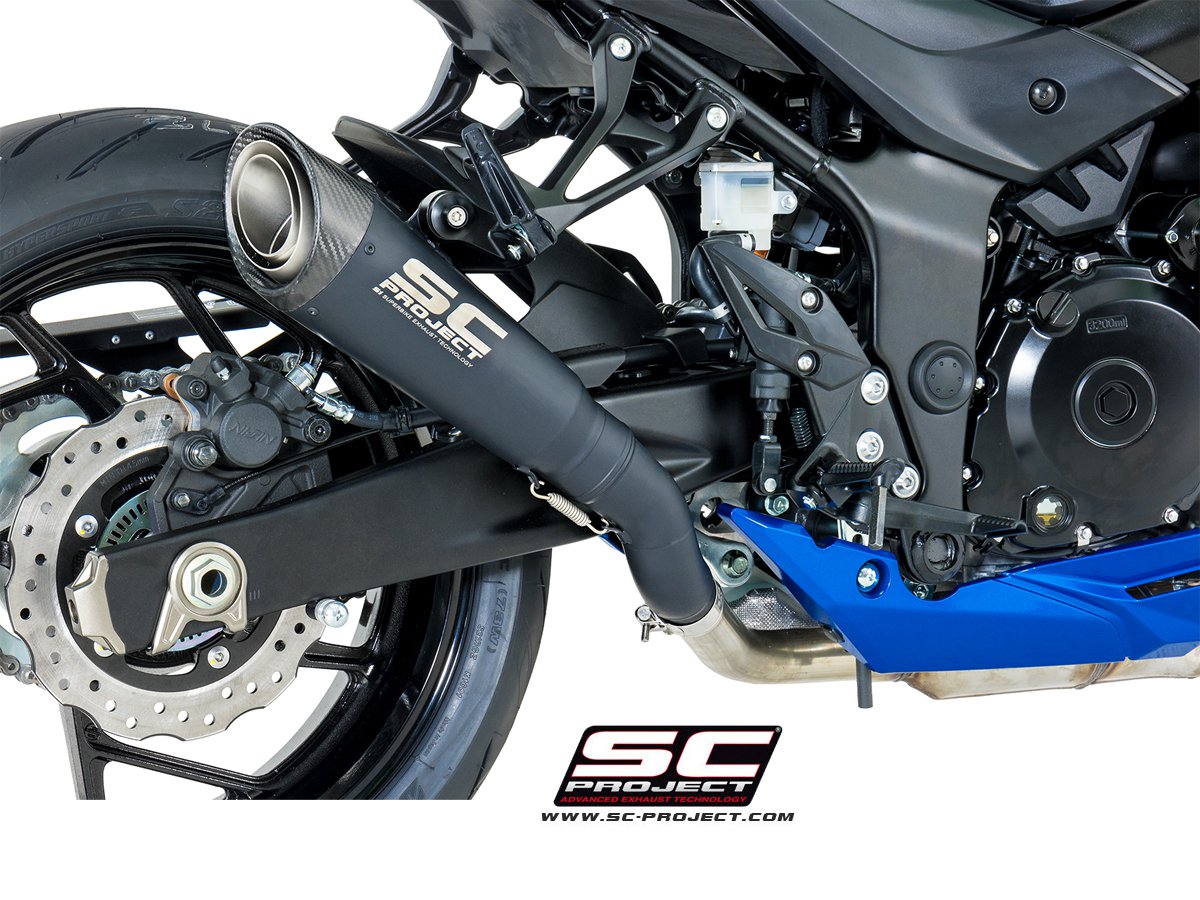 SC-Project Black Titanium S1 Slip On – Suzuki GSX-S750 2017-2018