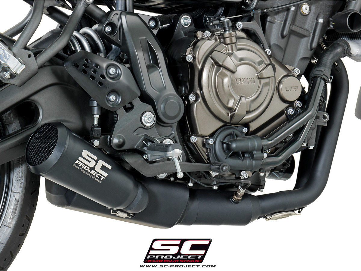 SC-Project Black Conic “70s Style”  Full System 2016-2018 Yamaha  XSR700
