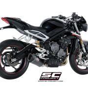 SC-Project SC1-R Slip On Triumph Street Triple 765 R / S / RS  2017-2023