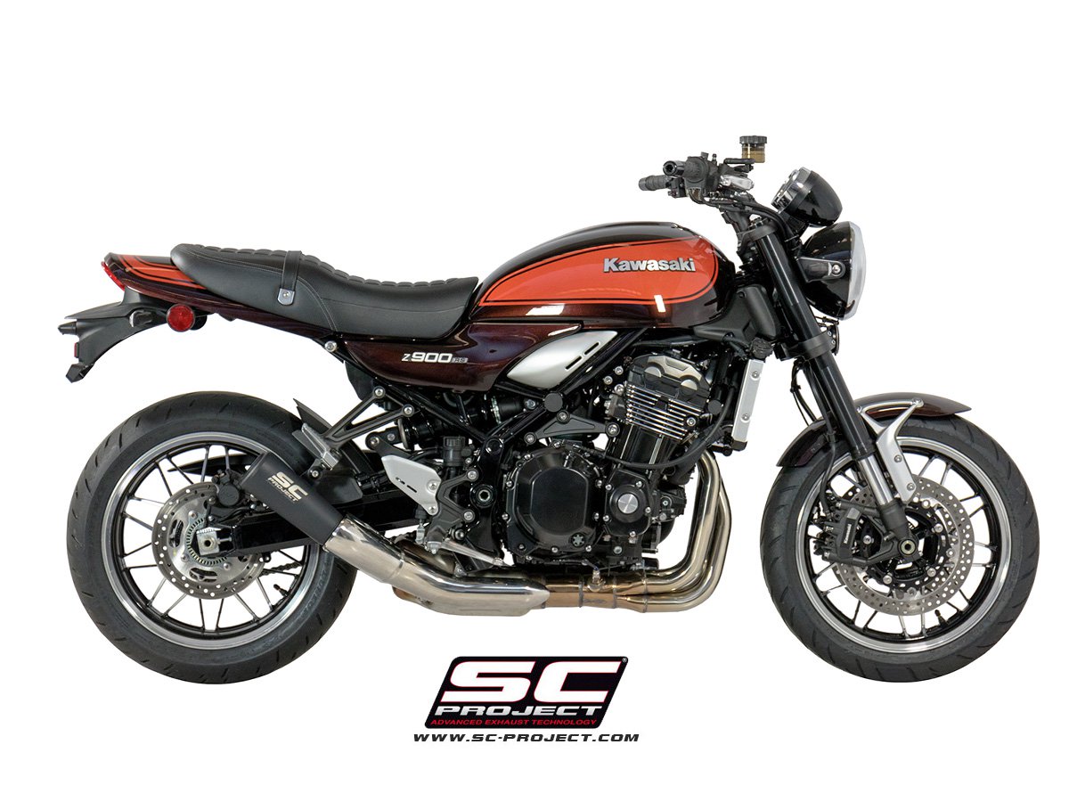 SC-Project Black Stainless S1-GP Slip On – Kawasaki Z900RS 2018-2019