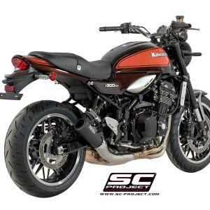 SC-Project Black Stainless S1-GP Slip On - Kawasaki Z900RS 2018-2019