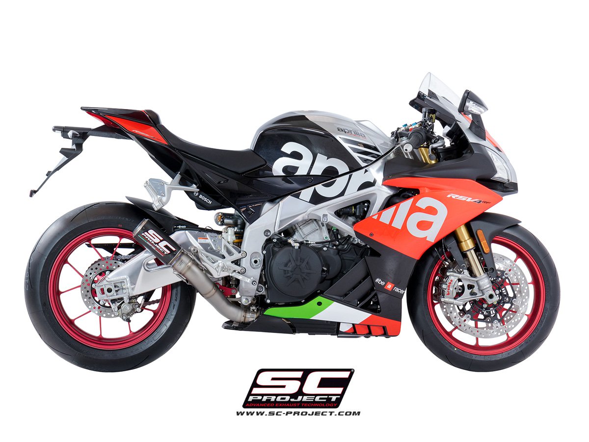 SC-Project 2018 Aprilia RSV4 CR-T High Mount Racing Exhaust