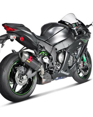 Akrapovic Street Legal Carbon Fiber Slip-On Muffler for 2016-20 Kawasaki Ninja ZX-10R / RR