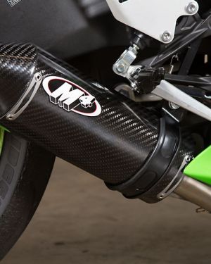 M4 Street Slayer Full Stainless Exhaust – 2009-2024 Kawasaki ZX-6R / 636 – Carbon or Titanium Canister