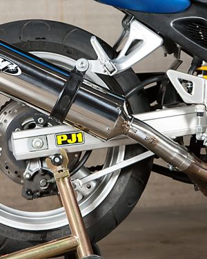 M4 SLIP-ON WITH POLISHED CANISTER 1999-02 Suzuki SV650