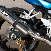 M4 FULL SYSTEM WITH POLISHED CANISTER 2004-10 Suzuki SV650