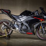 M4 FULL SYSTEM WITH CARBON FIBER CANISTER 2015-2023 Yamaha R3/MT-03