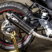 M4 FULL SYSTEM WITH CARBON FIBER CANISTER 2015-2023 Yamaha R3/MT-03