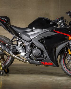 M4 FULL SYSTEM WITH POLISHED CANISTER 2015-2023 Yamaha R3/MT-03