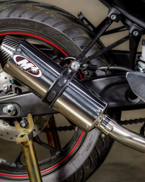 M4 FULL SYSTEM WITH POLISHED CANISTER 2015-2023 Yamaha R3/MT-03