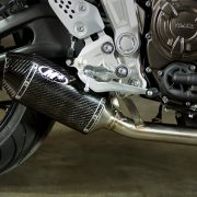 M4 SLIP-ON WITH CARBON FIBER CANISTER 2015-2020 Yamaha FZ-07/MT-07, 2016-2021 Yamaha XSR700