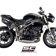 SC-Project Dual Oval High Mount Slip Ons Triumph Speed Triple R  2016-2018