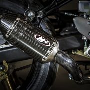 M4 2017-2023 Suzuki SV650/X SLIP-ON SYSTEM WITH CARBON FIBER CANISTER