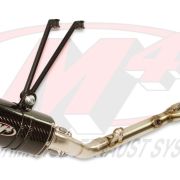 M4 FULL SYSTEM WITH X96 CARBON CANISTER 2018-2023 Kawasaki Ninja 400/Z400