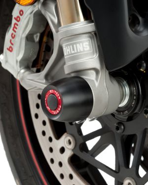 Puig Front Axle Sliders / Fork Protectors – 2018-2020 Ducati Panigale V4 / V4S / V4R