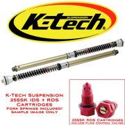 K-Tech Suspension 25SSK IDS Fork Cartridges Honda, Kawasaki, Yamaha, Suzuki, Triumph, KTM, BMW, MV Agusta, Harley Davidson