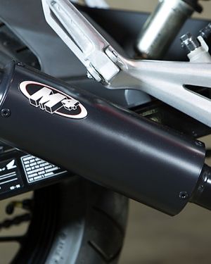 M4 Racing Black Full System with Low Mount Muffler 2014-2020 Honda MSX125 Grom