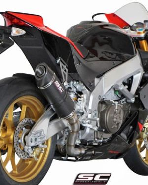 SC-Project 2009-2014 Aprilia RSV4 Matte Carbon Oval Exhaust