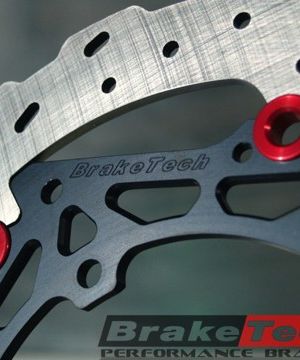 Braketech Steel 320 x 5mm Supermoto Front Brake Rotor – Honda, KTM, Suzuki, Aprilia, Kawasaki, Husqvarna, Yamaha