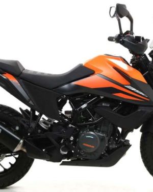 Arrow Indy Race Aluminum “Dark” Silencer with Carbon End Cap – 2020 KTM 390 Adventure