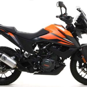 Arrow Indy Race Aluminum Silencer with Carbon End Cap - 2020 KTM 390 Adventure 