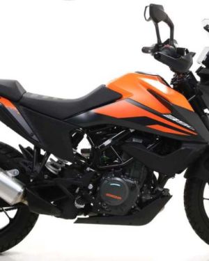 Arrow Indy Race Aluminum Silencer with Carbon End Cap – 2020 KTM 390 Adventure