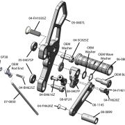 Woodcraft Rearset Kit – Yamaha FZ-07 / MT-07 / XSR700