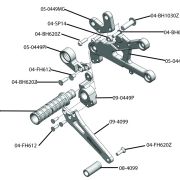 Woodcraft Standard Shift Rearset Kit – Yamaha YZF-R6 (2006-2016)