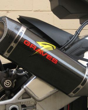 Graves Motorsports 2015-2016 BMW S1000RR Carbon Cat Back Slip-On Exhaust