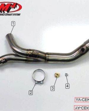 M4 2009-14 Yamaha R1 Stainless Steel Catalytic Converter Eliminator