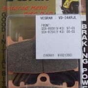 VESRAH VD-344 RJL BRAKE PAD KIT FOR SUZUKI GSXR600 AND GSXR750