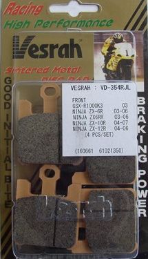 VESRAH VD-354 RJL BRAKE PAD KIT FOR KAWASAKI