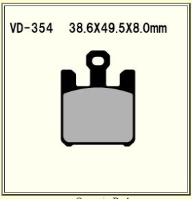 VESRAH VD-354 RJL BRAKE PAD KIT FOR KAWASAKI