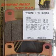 VESRAH VD-355 RJL BRAKE PAD KIT FOR SUZUKI GSXR600 AND GSXR750